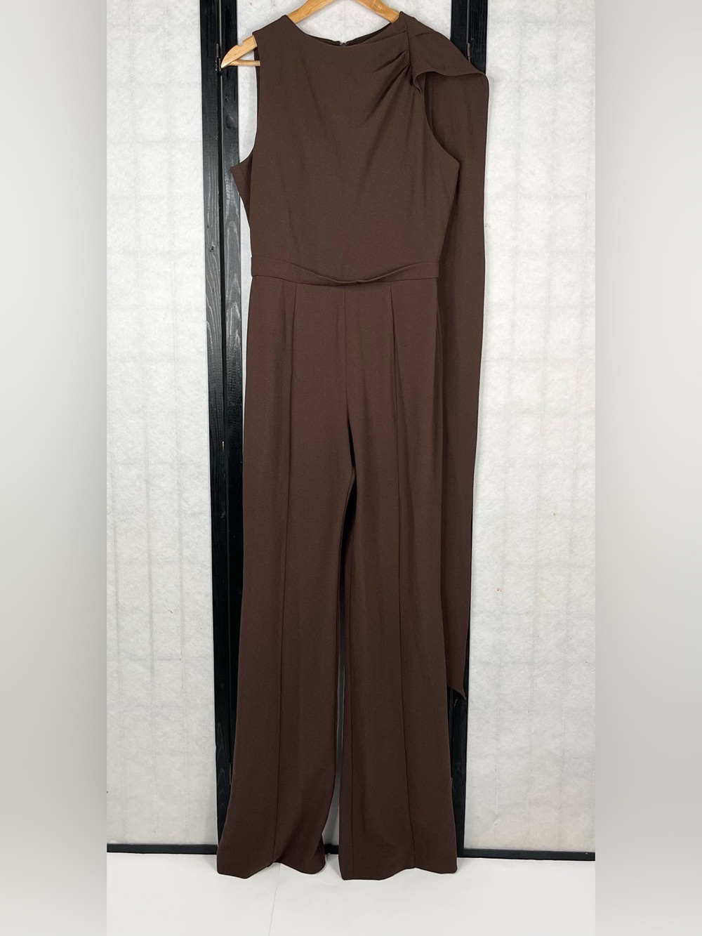 Black Halo Sleeveless Brown Jumpsuit